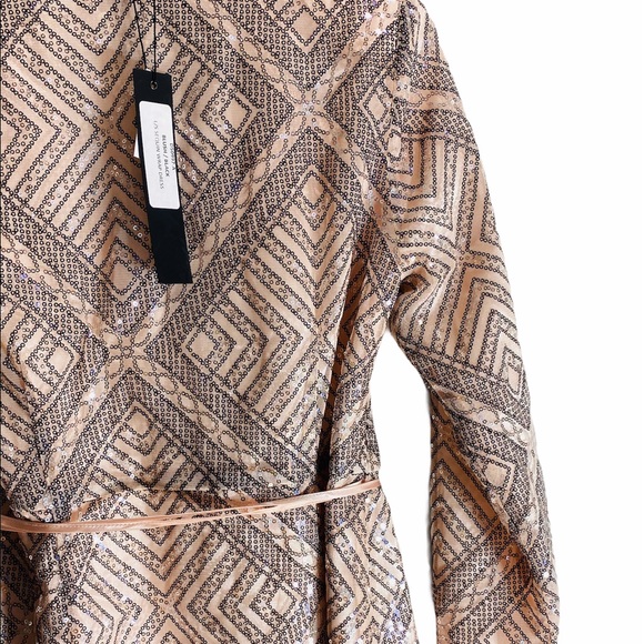 LAYERED WITH LOVE*Sequined Nude Dress***Small $295 - Picture 8 of 8